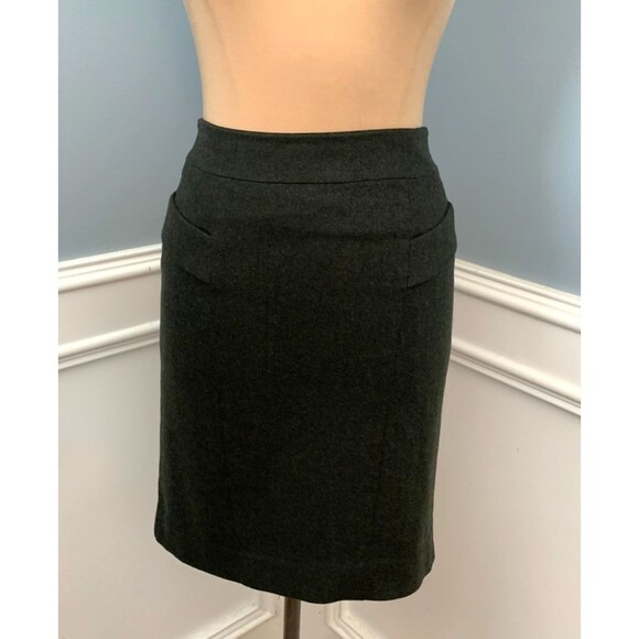 Ann Taylor Dresses & Skirts - Ann Taylor Skirt Womens 0 Tweed Pencil A-Line Lined Date Office Academia Green